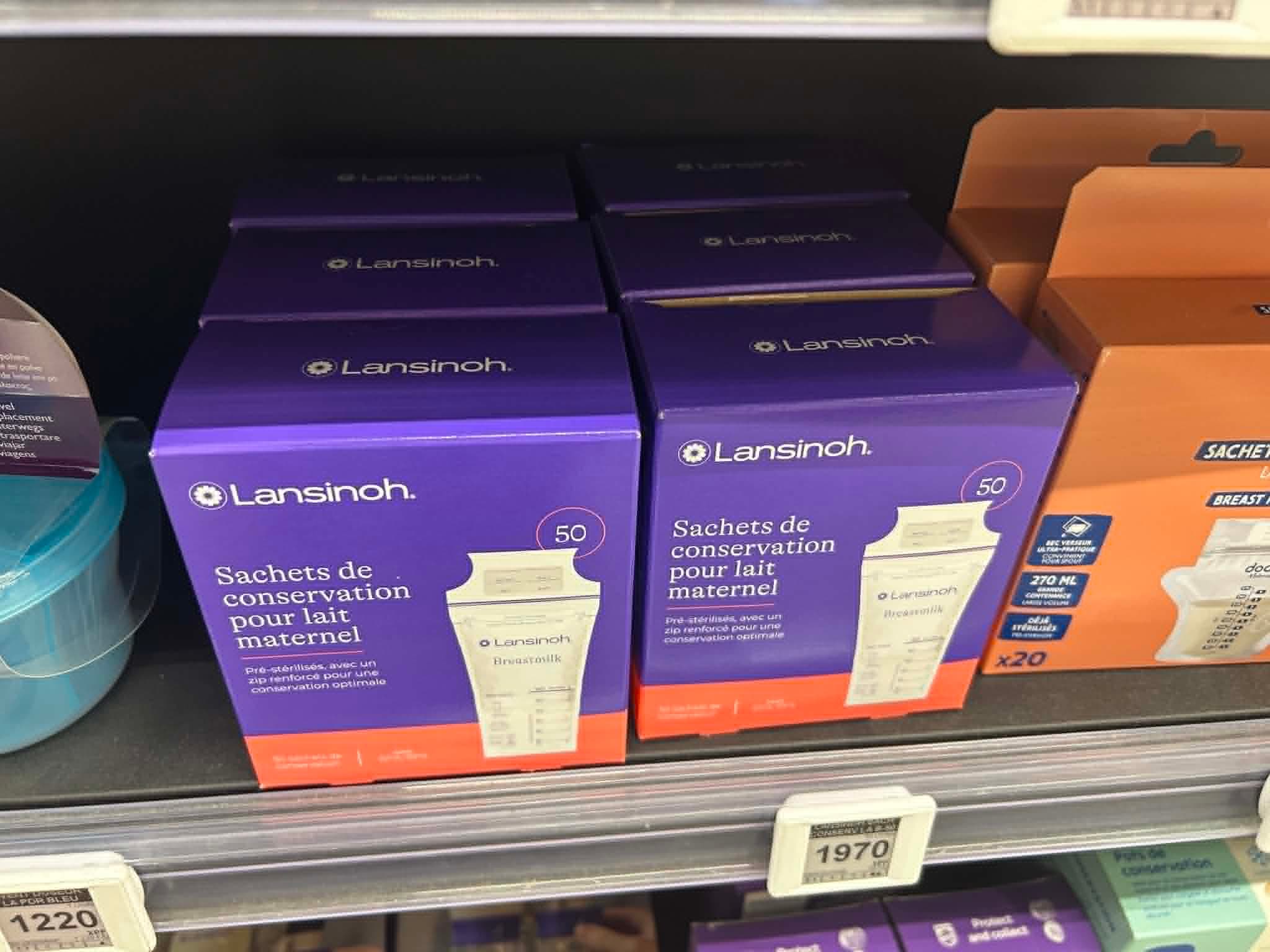 Sachets de conservation pour lait